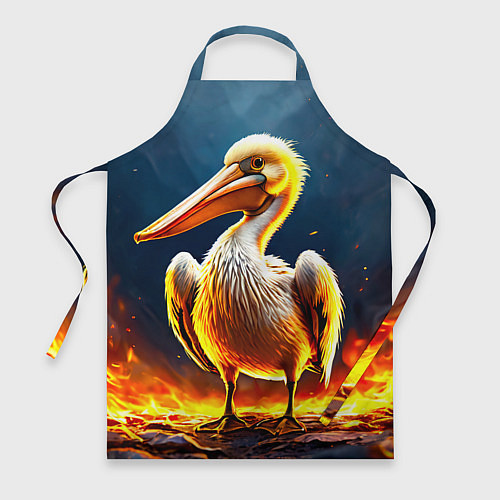 Фартук Пеликан в огне / 3D-принт – фото 1