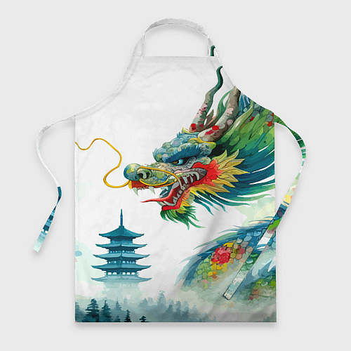 Фартук Japanese watercolor dragon - art / 3D-принт – фото 1