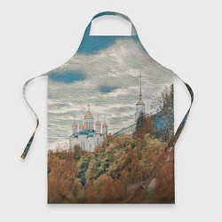 Фартук кулинарный Храм на горе, цвет: 3D-принт