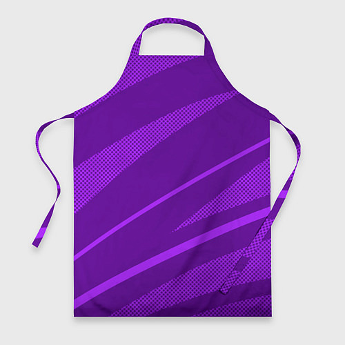 Фартук Фиолетовый однотонный абстракция с полосой / 3D-принт – фото 1
