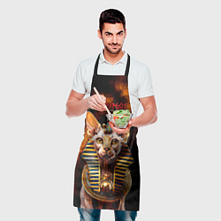Фартук кулинарный Все дуреют с этих сфинксов, цвет: 3D-принт — фото 2