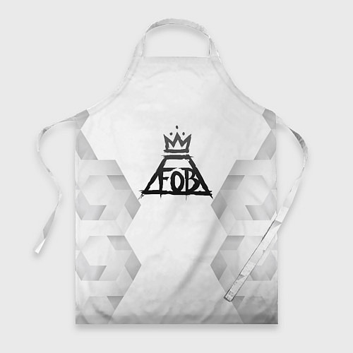 Фартук Fall Out Boy white poly / 3D-принт – фото 1