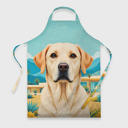 Фартук Лето и лабрадор