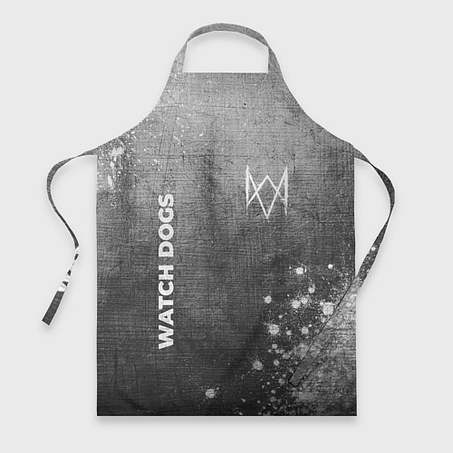 Фартук Watch Dogs - grey gradient вертикально / 3D-принт – фото 1