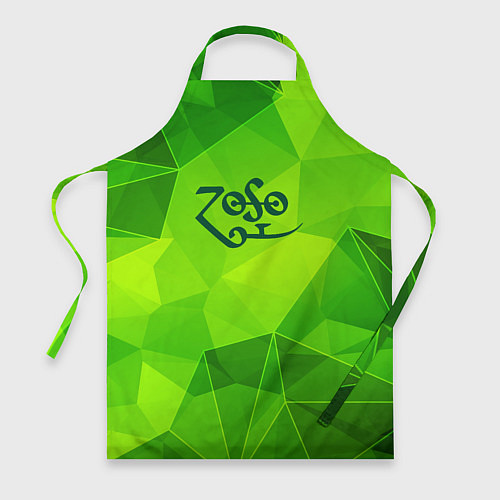 Фартук Led Zeppelin green poly / 3D-принт – фото 1