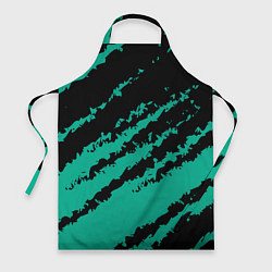 Фартук The color is black and turquoise