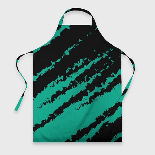 Фартук The color is black and turquoise / 3D-принт – фото 1