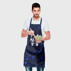 Фартук кулинарный Deftones blue energy, цвет: 3D-принт — фото 2