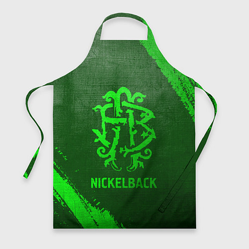 Фартук Nickelback - green gradient / 3D-принт – фото 1