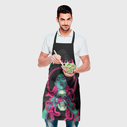 Фартук кулинарный Metallica - witch with the skull, цвет: 3D-принт — фото 2