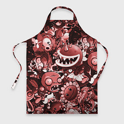 Фартук Растения против зомби в красном цвете