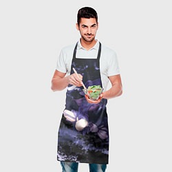Фартук кулинарный Веселая ведьма летит на шабаш, цвет: 3D-принт — фото 2