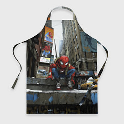 Фартук кулинарный Spiderman New York city, цвет: 3D-принт