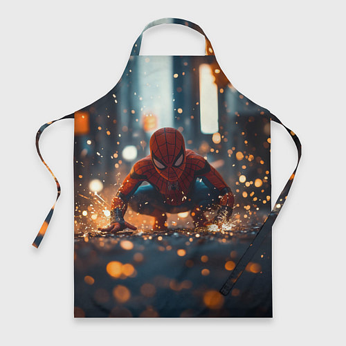 Фартук Человек паук и золотая пыльца / 3D-принт – фото 1