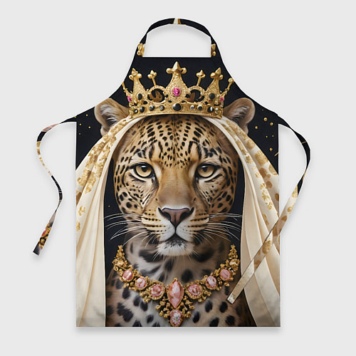 Фартук Леопард с короной / 3D-принт – фото 1