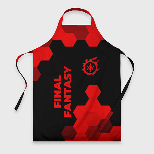 Фартук Final Fantasy - red gradient вертикально / 3D-принт – фото 1