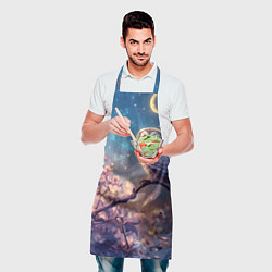 Фартук кулинарный Сова на фоне ночного неба, цвет: 3D-принт — фото 2