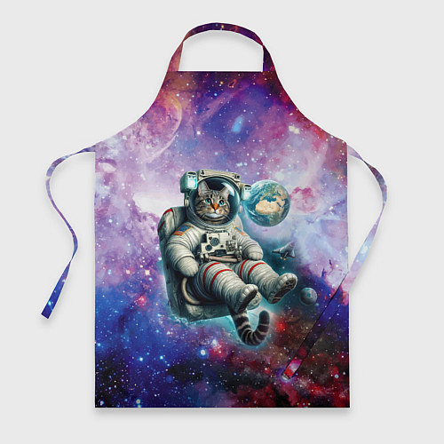 Фартук Brave cat in space - ai art / 3D-принт – фото 1