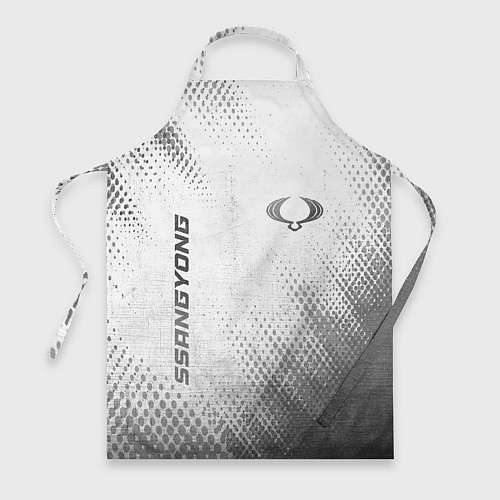 Фартук SsangYong - white gradient вертикально / 3D-принт – фото 1