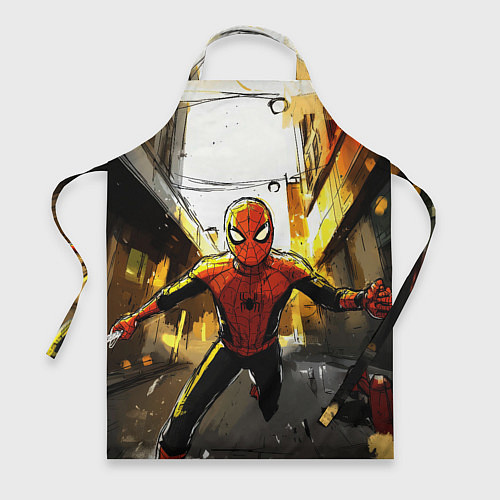 Фартук Бегущий человек - паук / 3D-принт – фото 1