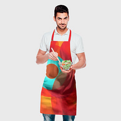 Фартук кулинарный Оптическая абстракция с кругами, цвет: 3D-принт — фото 2