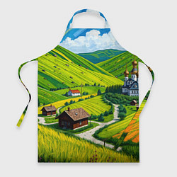 Фартук Русская душа и поле