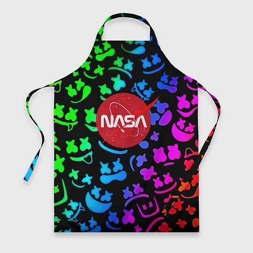 Фартук Marshmello x NASA gradient / 3D-принт – фото 1