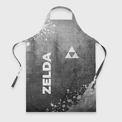 Фартук кулинарный Zelda - grey gradient вертикально, цвет: 3D-принт