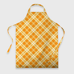 Фартук кулинарный Жёлтый крупная клетка, цвет: 3D-принт