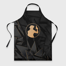 Фартук кулинарный Cowboy Bebop golden poly, цвет: 3D-принт