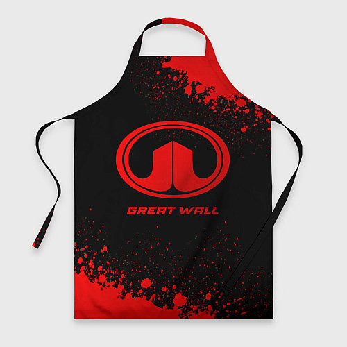 Фартук Great Wall - red gradient / 3D-принт – фото 1