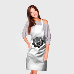 Фартук кулинарный Gears of War white poly, цвет: 3D-принт — фото 2