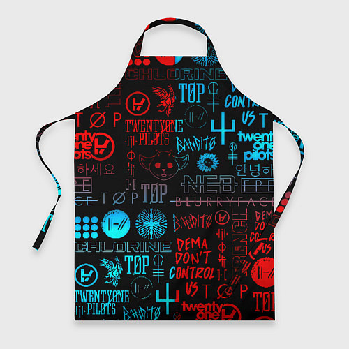 Фартук Twenty one pilots rock pattern / 3D-принт – фото 1