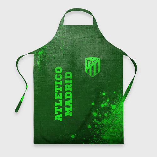 Фартук Atletico Madrid - green gradient вертикально / 3D-принт – фото 1