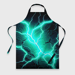 Фартук кулинарный Color light blue black, цвет: 3D-принт