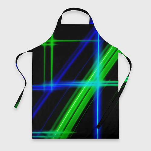 Фартук Color blue black green / 3D-принт – фото 1