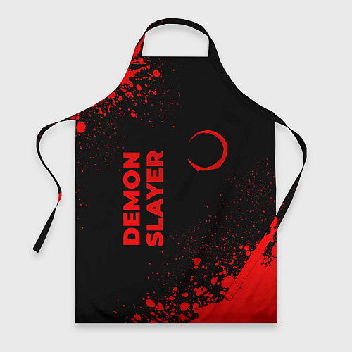 Фартук Demon Slayer - red gradient вертикально / 3D-принт – фото 1