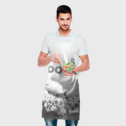 Фартук кулинарный Dota - white gradient посередине, цвет: 3D-принт — фото 2