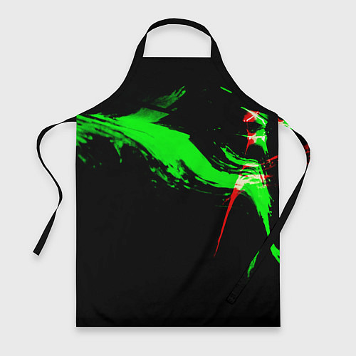 Фартук Color black green red / 3D-принт – фото 1