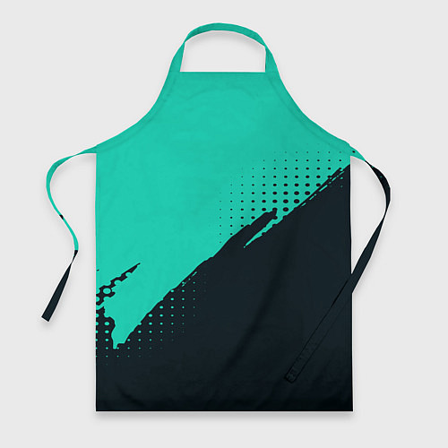 Фартук Color black light blue / 3D-принт – фото 1