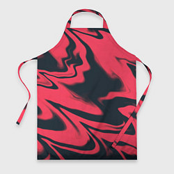 Фартук Color black red