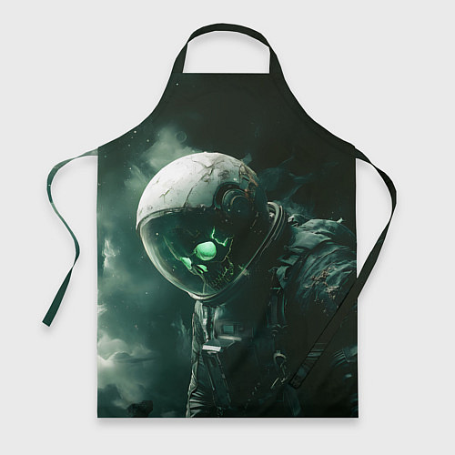 Фартук Скелет космонавта в космосе / 3D-принт – фото 1