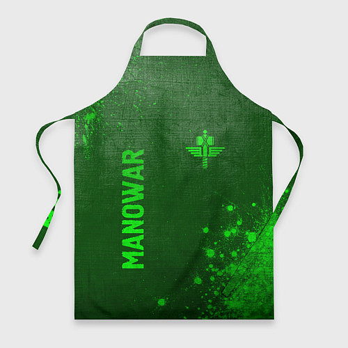 Фартук Manowar - green gradient вертикально / 3D-принт – фото 1