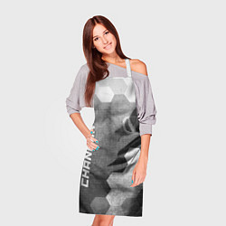 Фартук кулинарный Changan - grey gradient вертикально, цвет: 3D-принт — фото 2