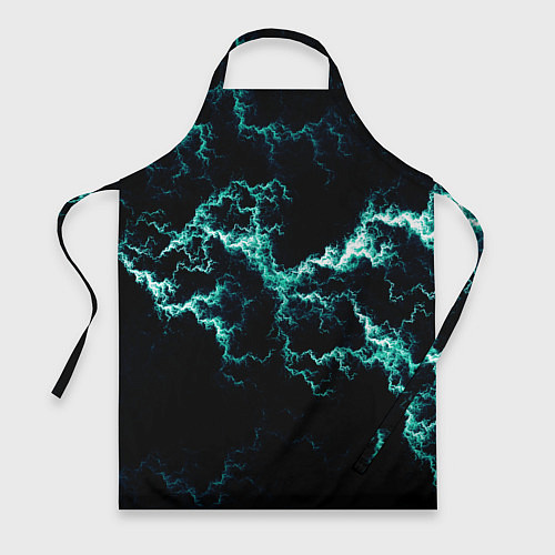 Фартук Lightning light blue glow / 3D-принт – фото 1