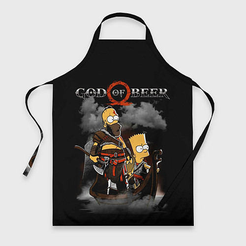 Фартук God of beer / 3D-принт – фото 1