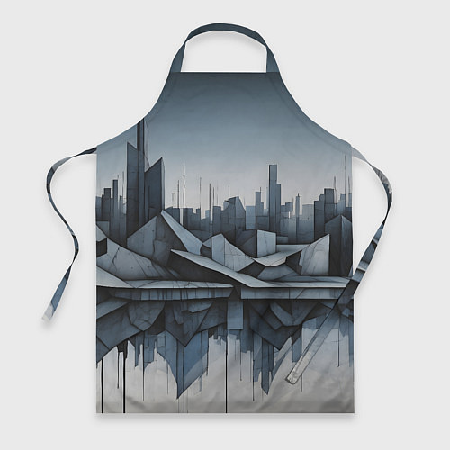 Фартук Небоскребы и скалы / 3D-принт – фото 1