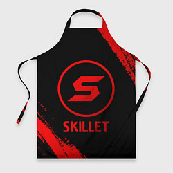 Фартук кулинарный Skillet - red gradient, цвет: 3D-принт