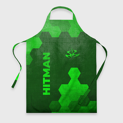Фартук Hitman - green gradient вертикально / 3D-принт – фото 1