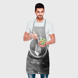 Фартук кулинарный Thousand Foot Krutch - grey gradient, цвет: 3D-принт — фото 2